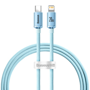 Baseus Crystal Shine CAJY001303 Kabel Lightning – USB-C PD 20W 480 Mb/s 1,2m