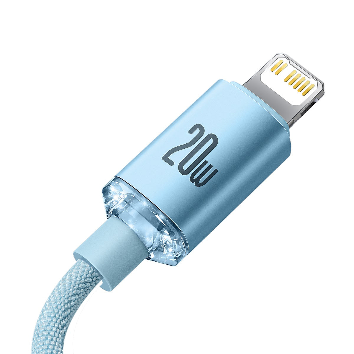 Baseus Crystal Shine CAJY001303 Kabel Lightning – USB-C PD 20W 480 Mb/s 1,2m
