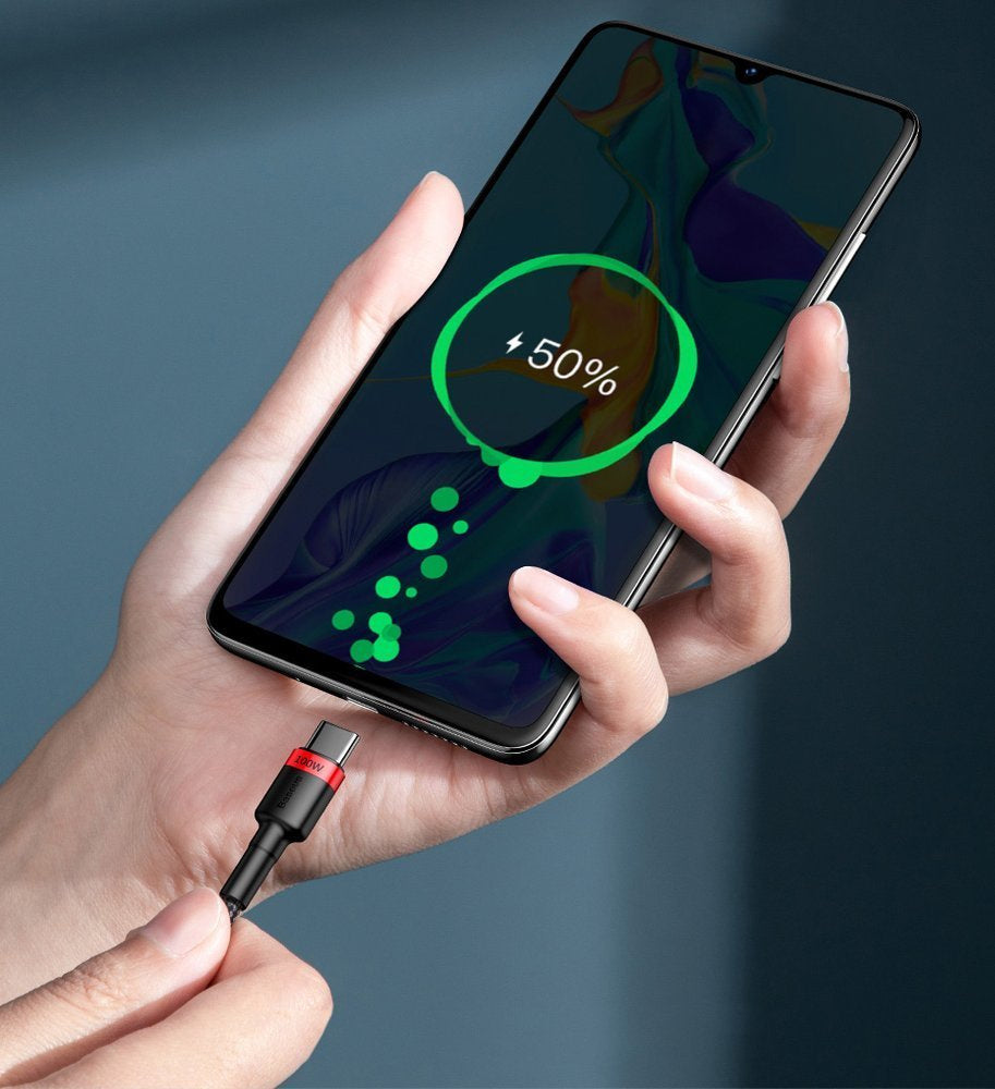 Baseus Cafule CATKLF-AL91 Kabel USB-C – USB-C PD QC 100W 5A 480 Mb/s 2m
