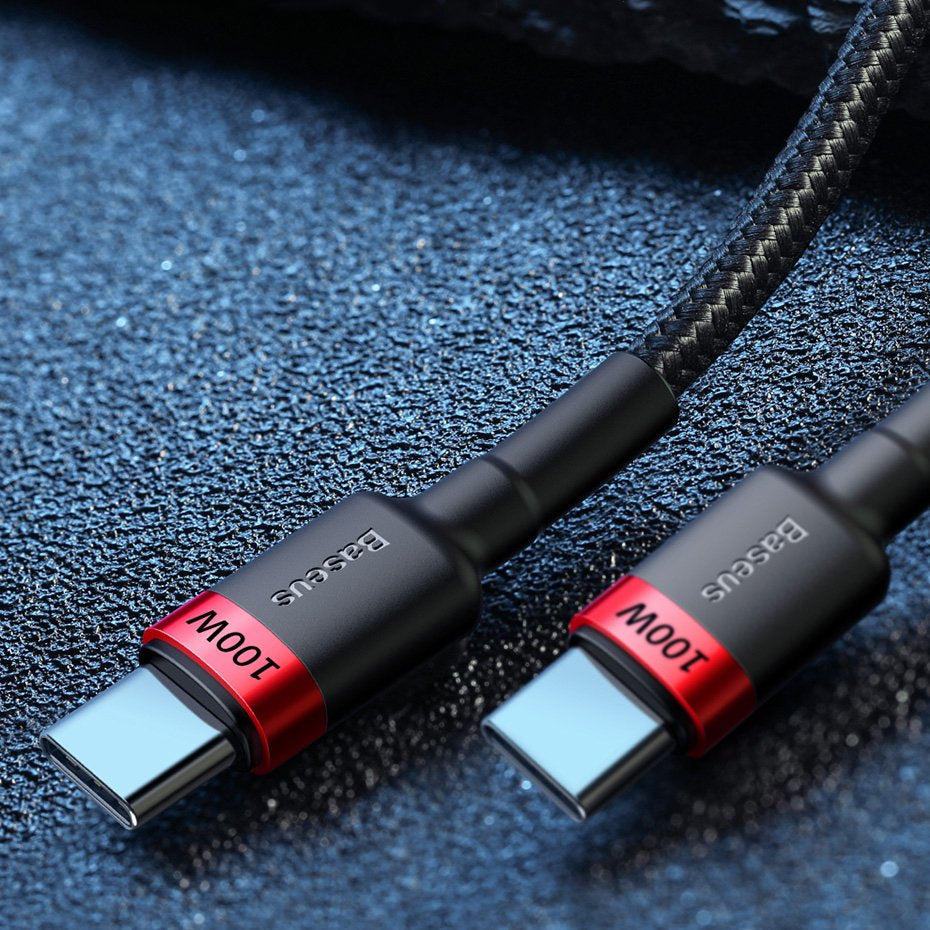 Baseus Cafule CATKLF-AL91 Kabel USB-C – USB-C PD QC 100W 5A 480 Mb/s 2m