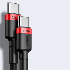 Baseus Cafule CATKLF-AL91 Kabel USB-C – USB-C PD QC 100W 5A 480 Mb/s 2m