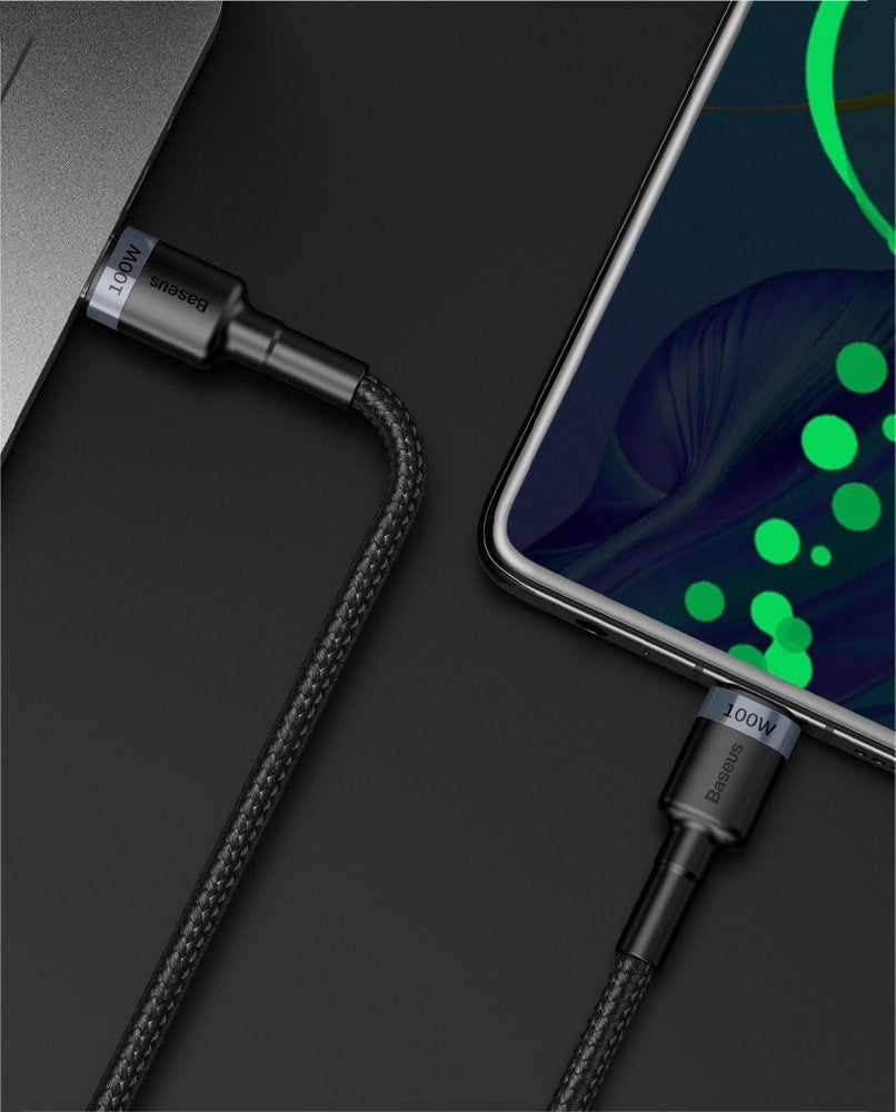 Baseus Cafule CATKLF-AL91 Kabel USB-C – USB-C PD QC 100W 5A 480 Mb/s 2m