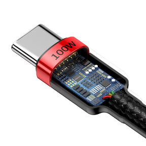 Baseus Cafule CATKLF-AL91 Kabel USB-C – USB-C PD QC 100W 5A 480 Mb/s 2m