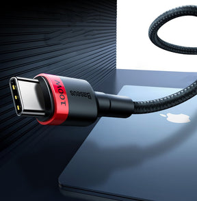 Baseus Cafule CATKLF-AL91 Kabel USB-C – USB-C PD QC 100W 5A 480 Mb/s 2m