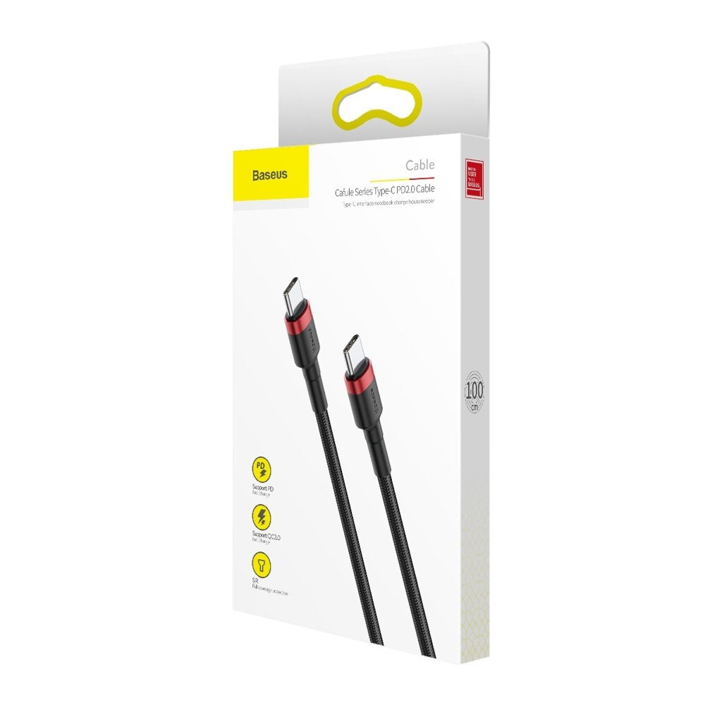Baseus Cafule Kabel USB-C – USB-C PD QC 60W 3A 480Mb/s 1m