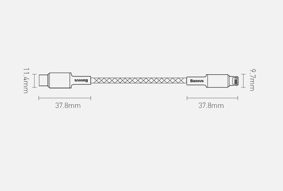 Baseus CATLGD-02 Kabel Lightning - USB-C Power Delivery 20W