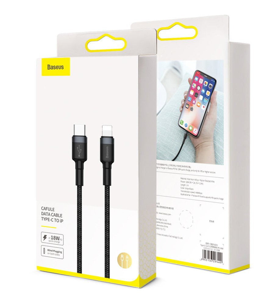 Baseus Cafule Cable Kabel USB-C – Lightning PD QC 18W 480 Mb/s 1m