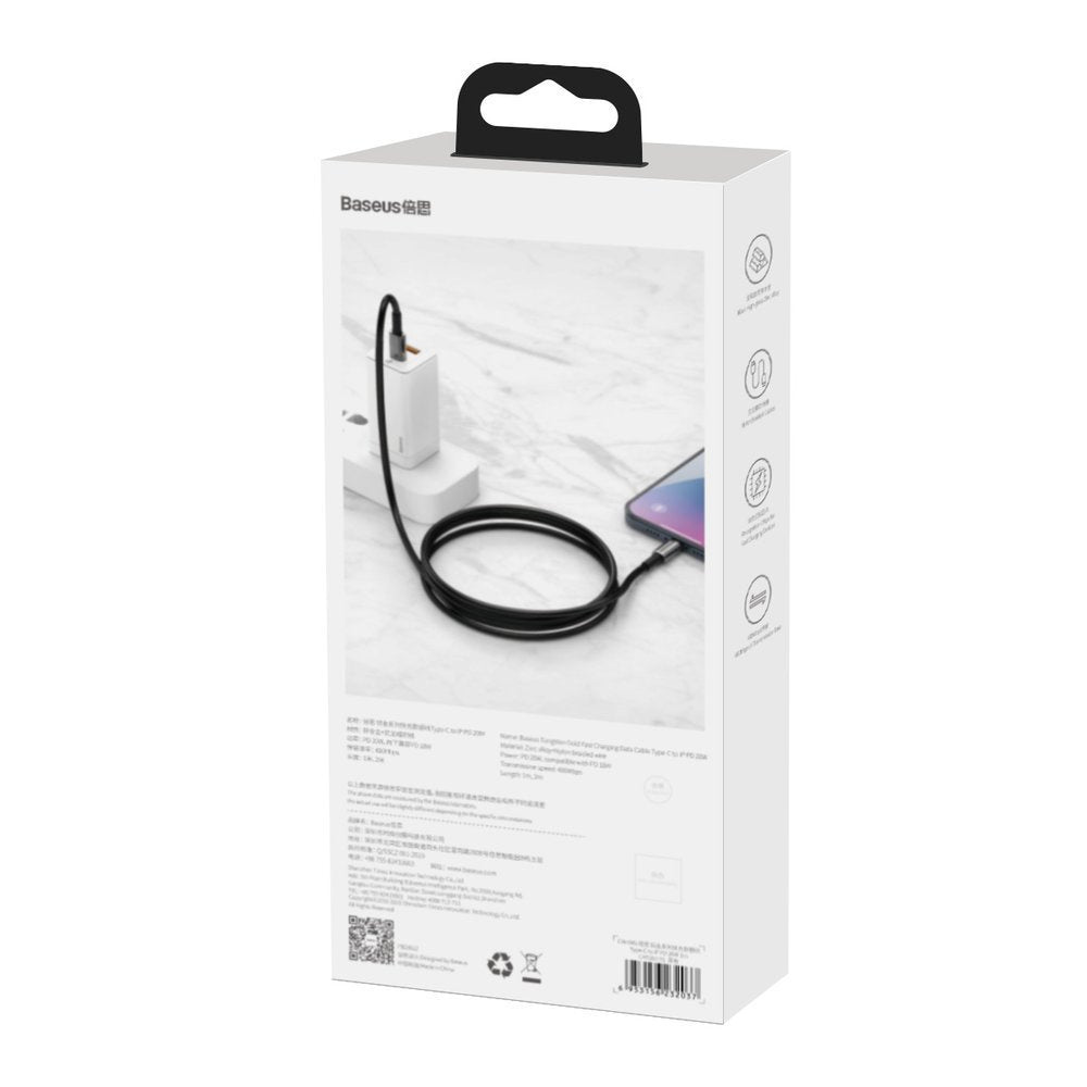 Kabel Baseus CATLWJ-01 Lightning - USB-C PD 20W 480Mb/s 1m