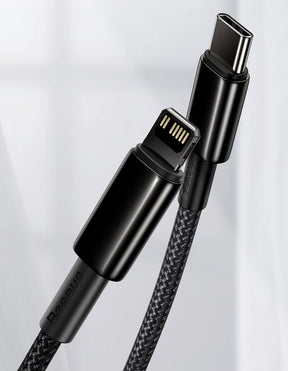 Kabel Baseus CATLWJ-01 Lightning - USB-C PD 20W 480Mb/s 1m
