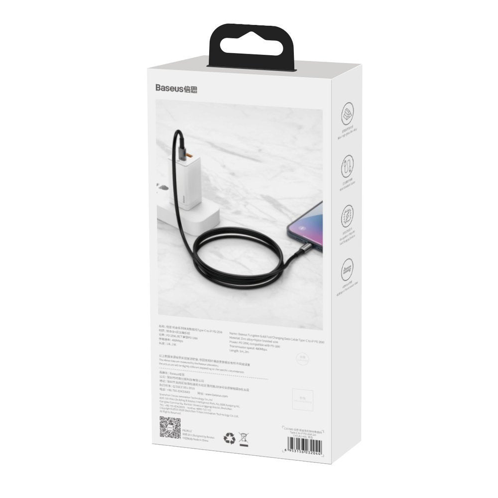 Kabel Baseus CATLWJ-A01 Lightning - USB-C PD 20W 480Mb/s 2m