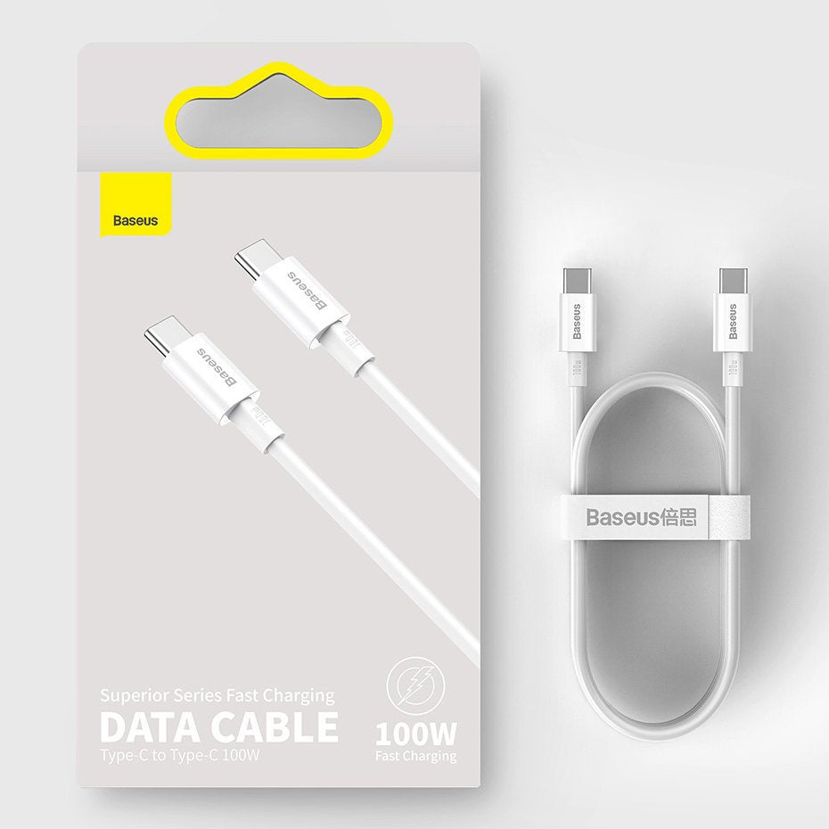 Baseus Superior CATYS-B01 Kabel USB-C – USB-C PD QC FCP 100W 5A 480Mb/s 1m