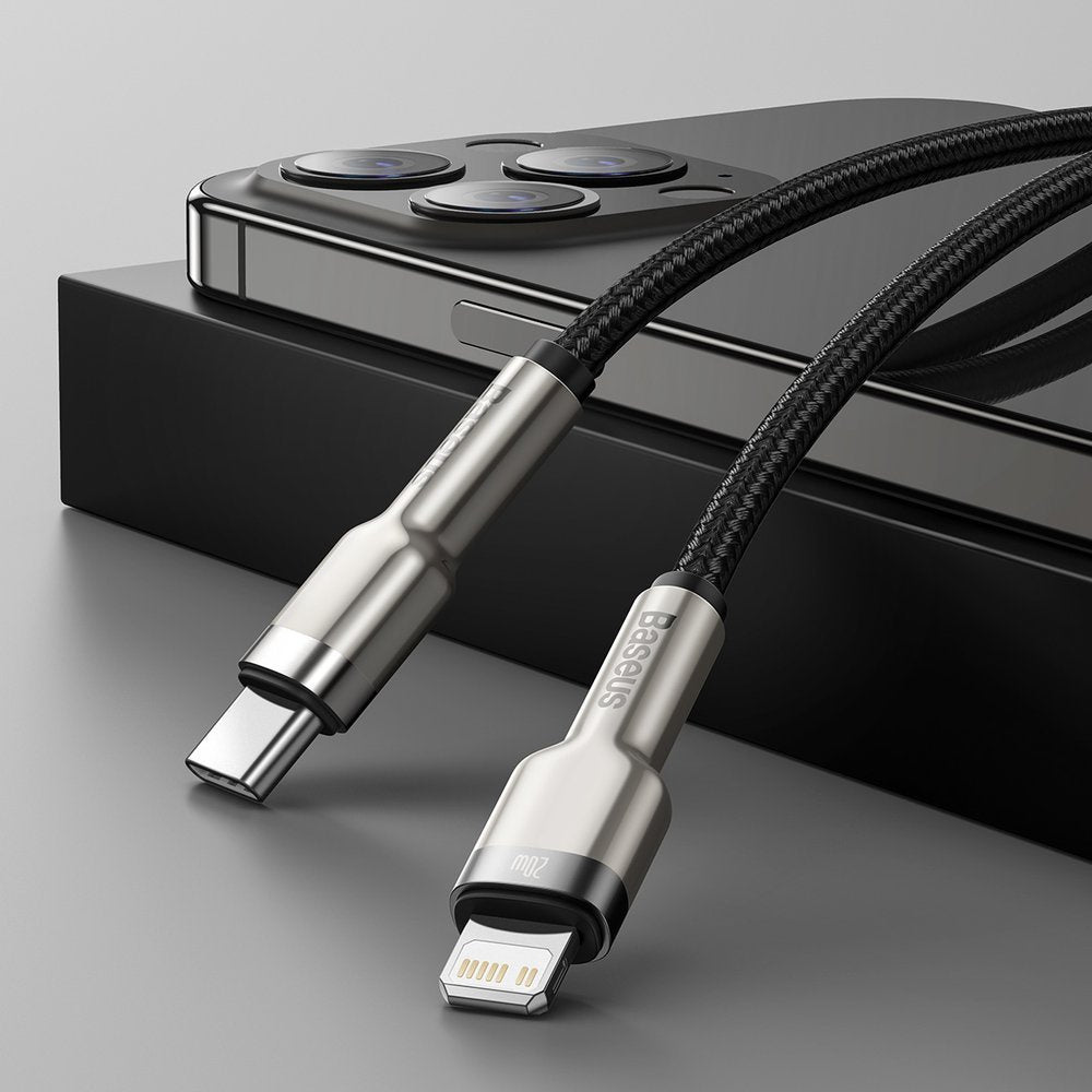 Kabel Baseus Cafule Series Metal Data USB-C / Lightning 20W PD 1 m