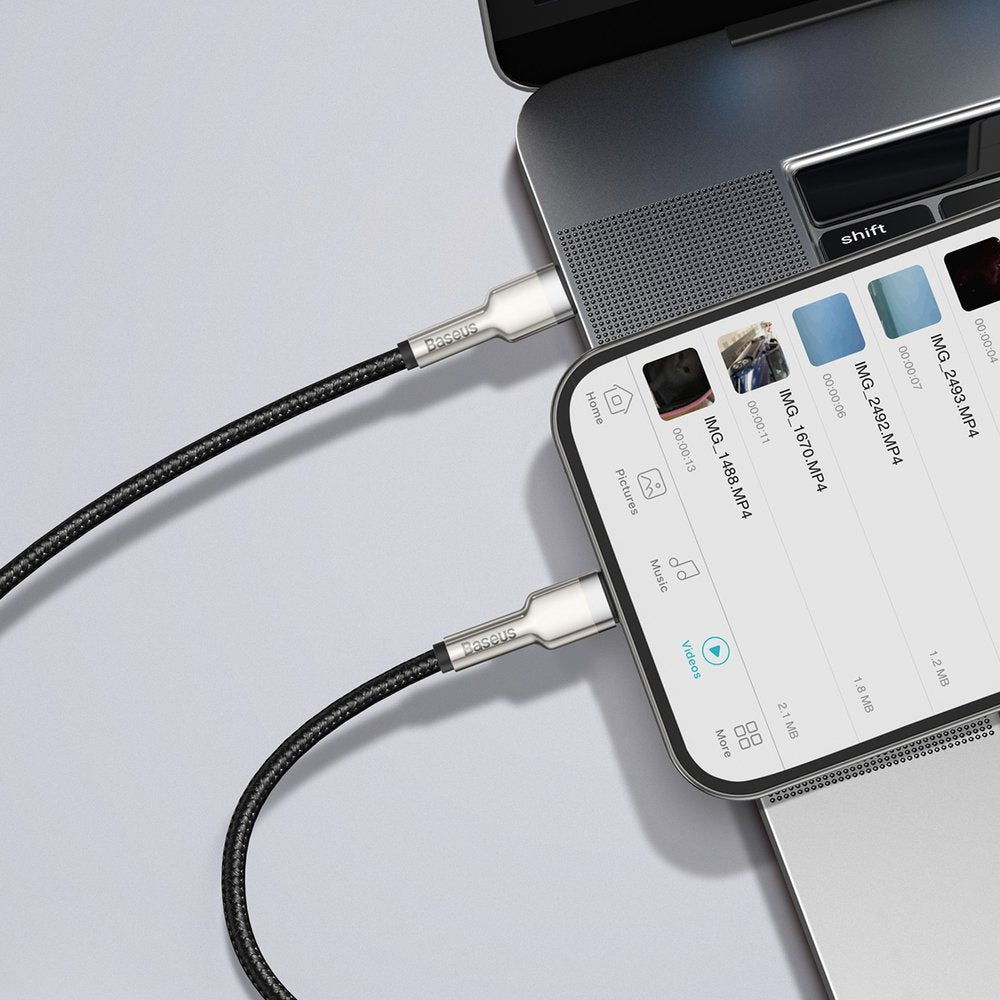 Kabel Baseus Cafule Series Metal Data USB-C / Lightning 20W PD 1 m