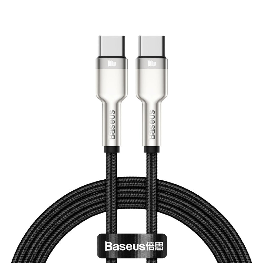 Kabel Baseus Cafule Series Metal Data USB-C / USB-C PD QC SCP 100W 5A 1 m