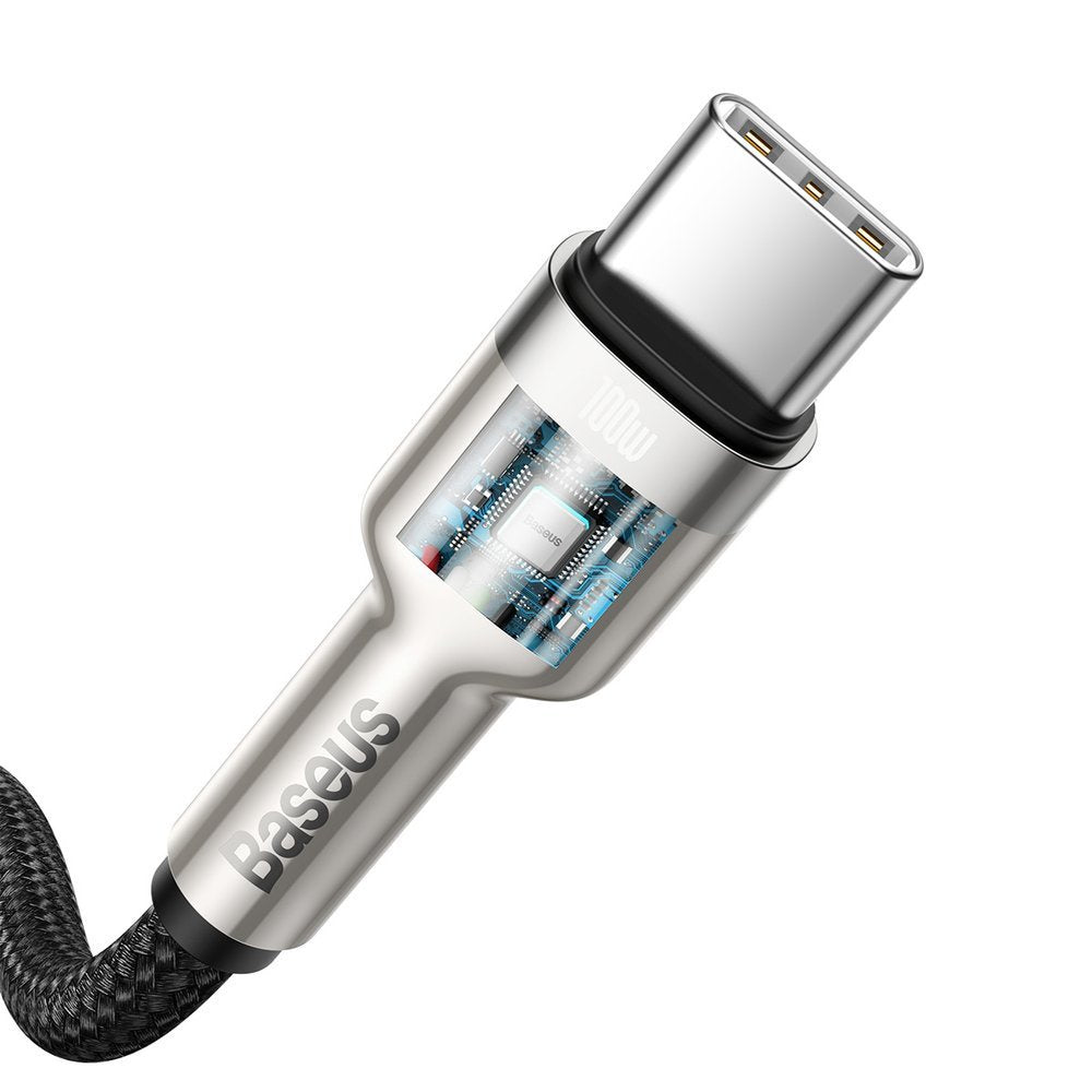 Kabel Baseus Cafule Series Metal Data USB-C / USB-C PD QC SCP 100W 5A 1 m