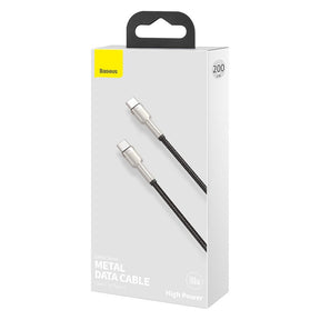 Kabel Baseus Cafule Series Metal Data USB-C / USB-C PD QC SCP 100W 5A 2 m