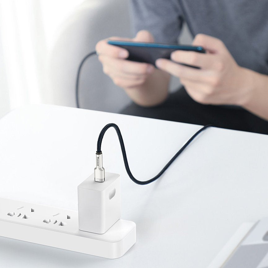 Kabel Baseus Cafule Series Metal Data USB-C / USB-C PD QC SCP 100W 5A 2 m