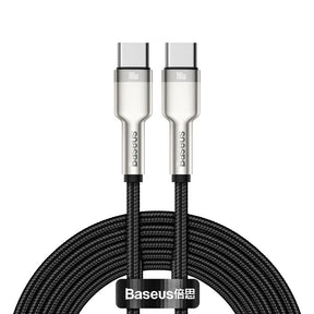 Kabel Baseus Cafule Series Metal Data USB-C / USB-C PD QC SCP 100W 5A 2 m