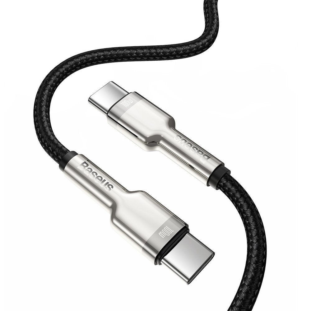 Kabel Baseus Cafule Series Metal Data USB-C / USB-C PD QC SCP 100W 5A 2 m