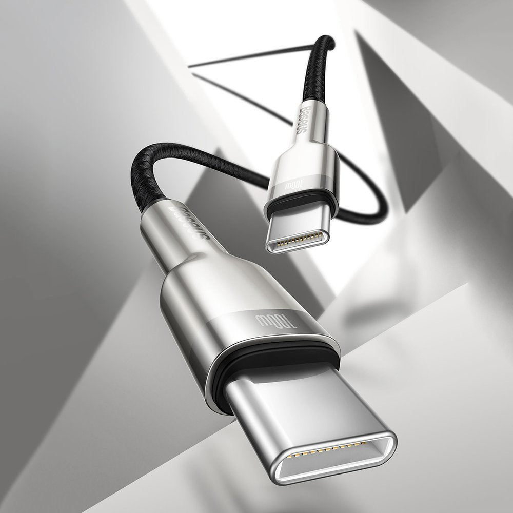 Kabel Baseus Cafule Series Metal Data USB-C / USB-C PD QC SCP 100W 5A 2 m
