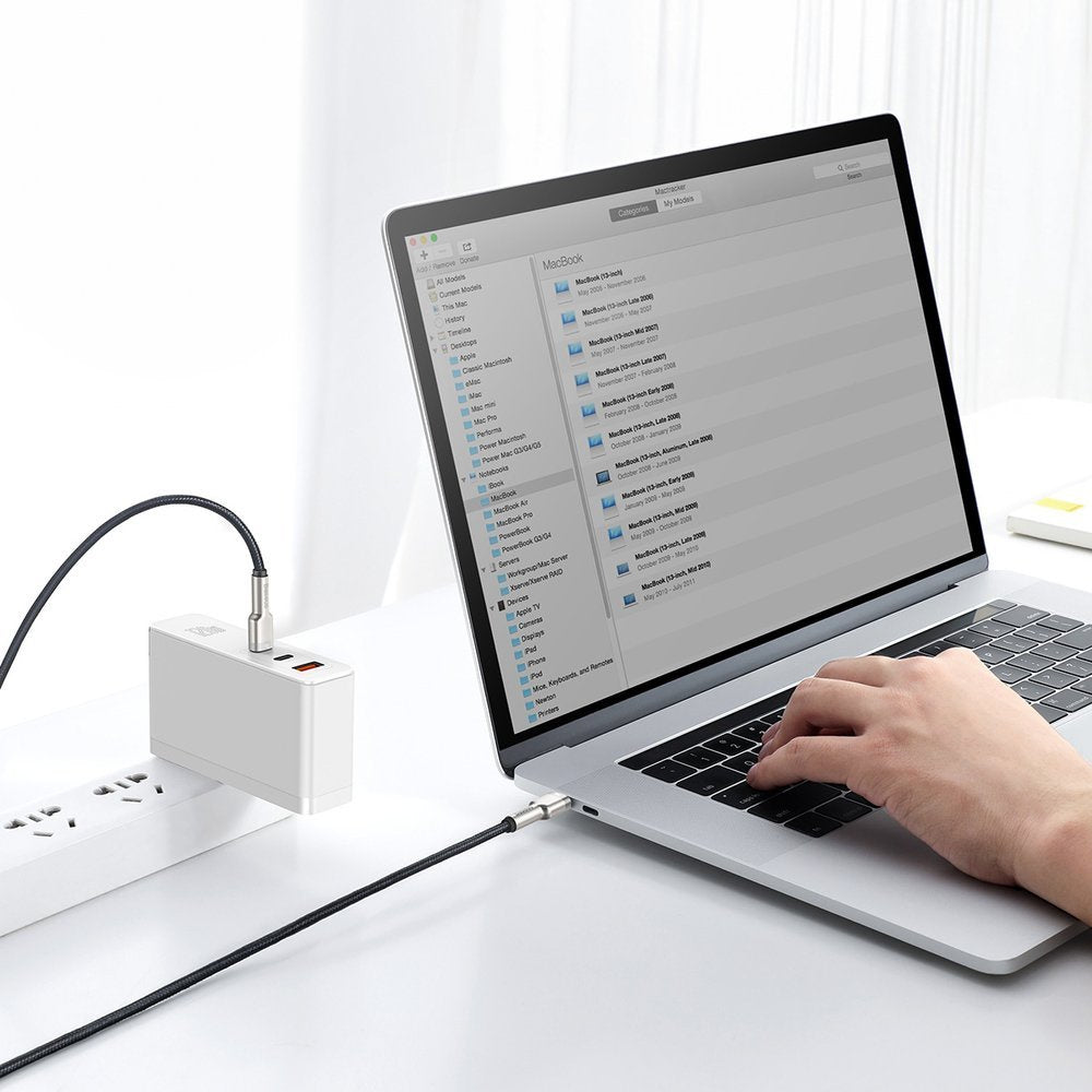 Kabel Baseus Cafule Series Metal Data USB-C / USB-C PD QC SCP 100W 5A 2 m