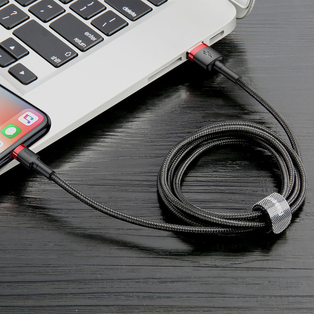 Kabel Baseus Cafule USB-A / Lightning 2.4A QC 3.0 1 m