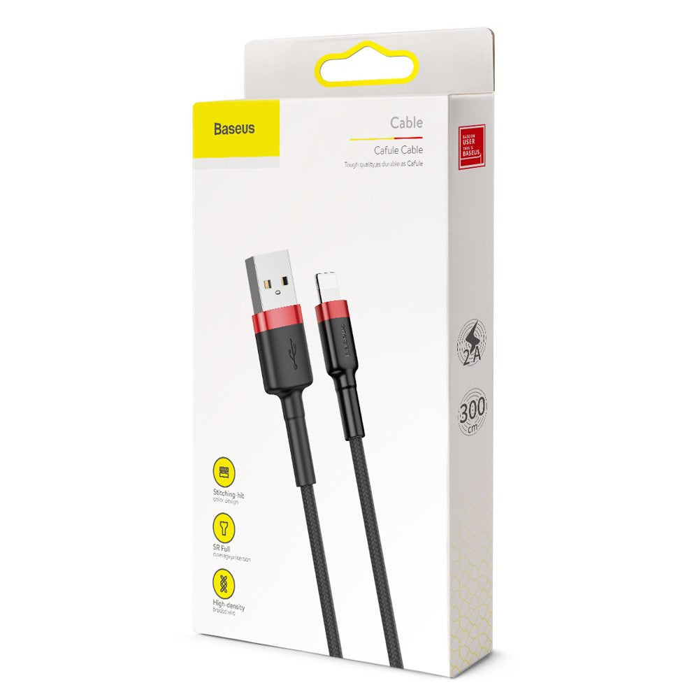 Baseus Cafule Kabel USB-A / Lightning 2A QC 3.0 3 m