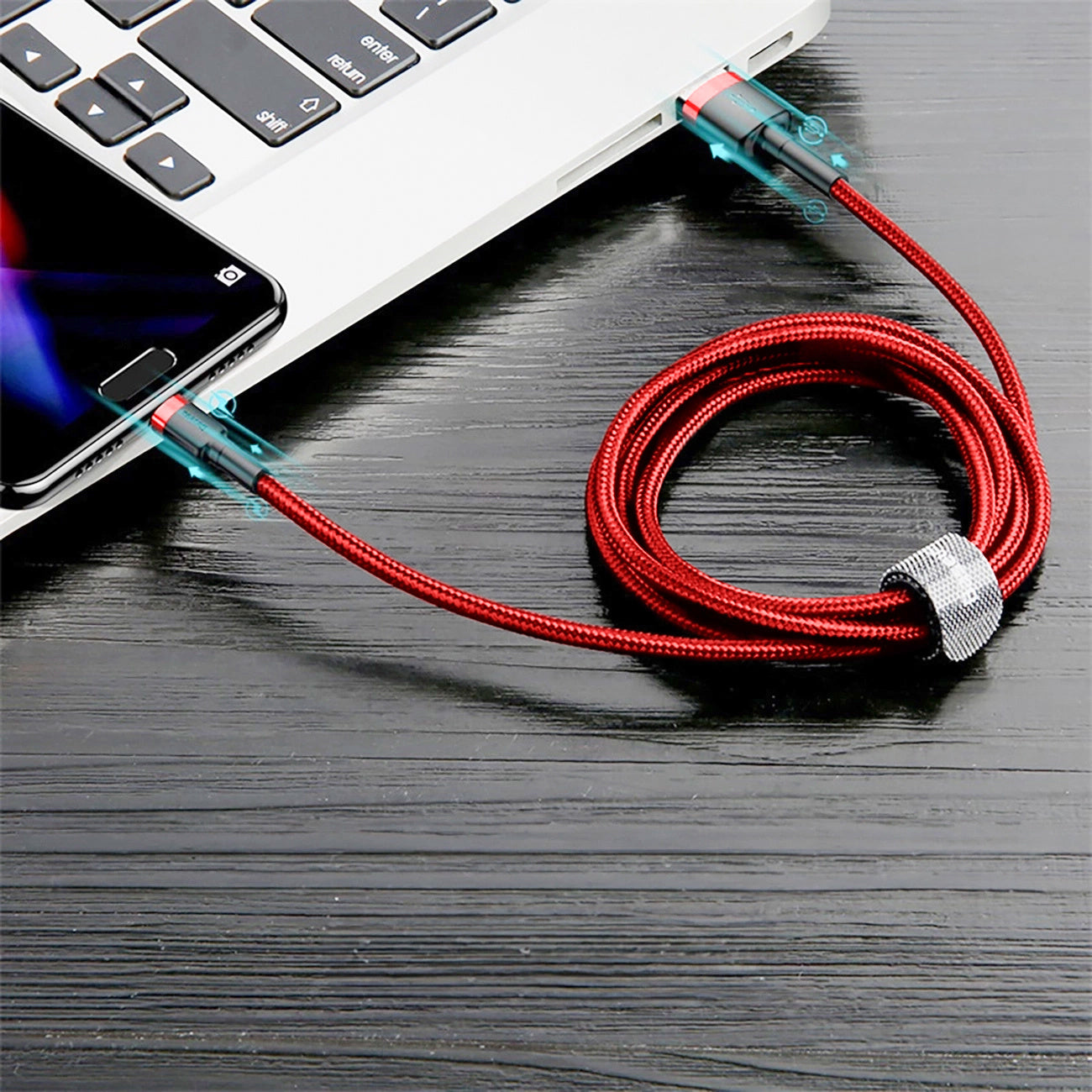 Baseus Cafule Kabel USB-A / USB-C QC 3.0 3A 1 m