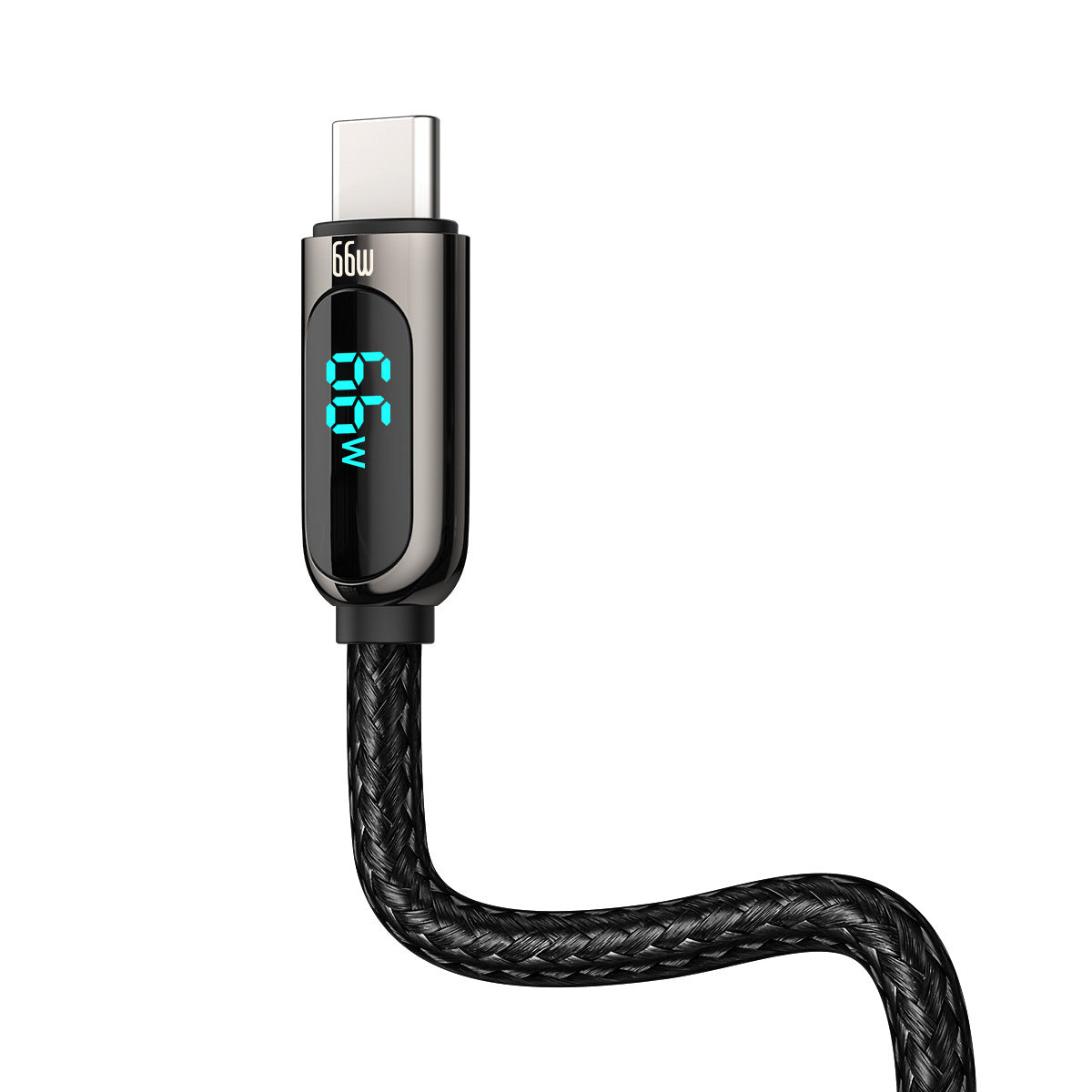 Kabel Baseus Display Fast Charging Data USB-A / USB-C 66W 1 m