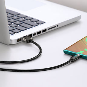 Kabel Baseus Display Fast Charging Data USB-A / USB-C 66W 1 m