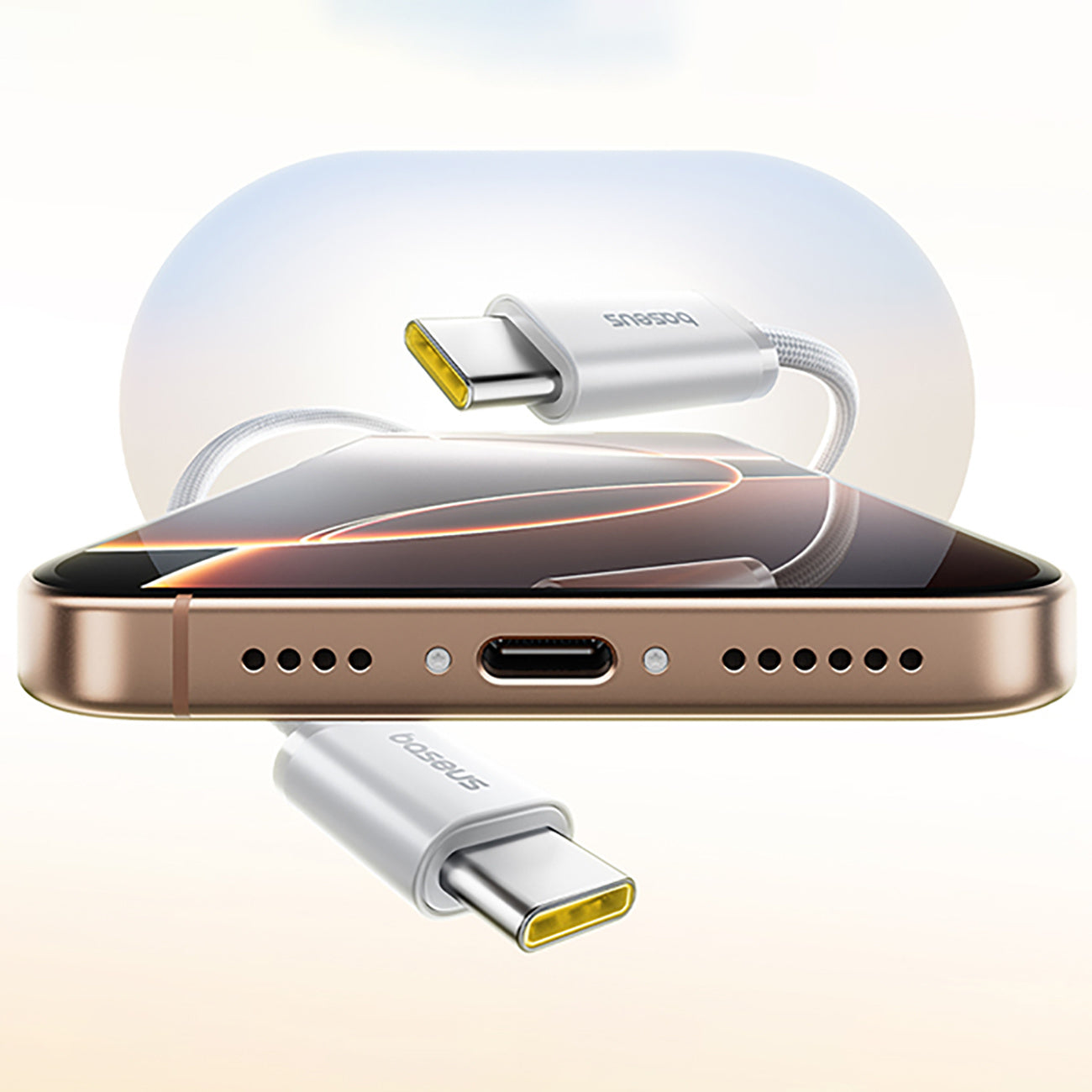 Baseus Dynamic 4 Pro Kabel USB-C - USB-C magnetyczny 100W 1m