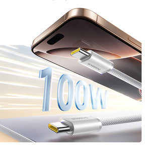 Baseus Dynamic 4 Pro Kabel USB-C - USB-C magnetyczny 100W 1m
