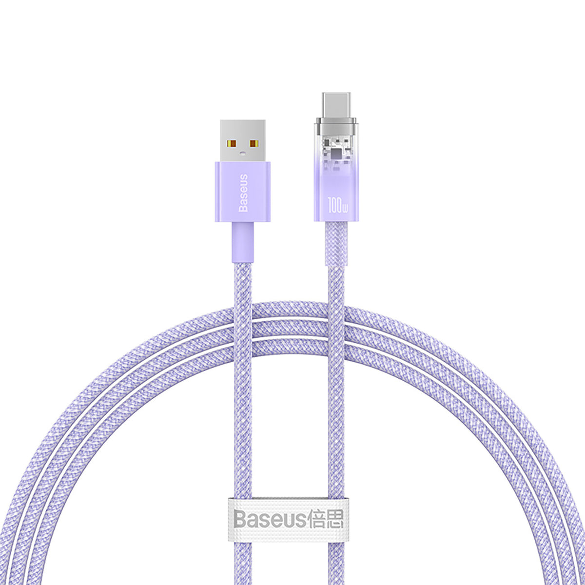 Kabel Baseus Explorer 100W USB-A - USB-C z inteligentnym czujnikiem temperatury 1m