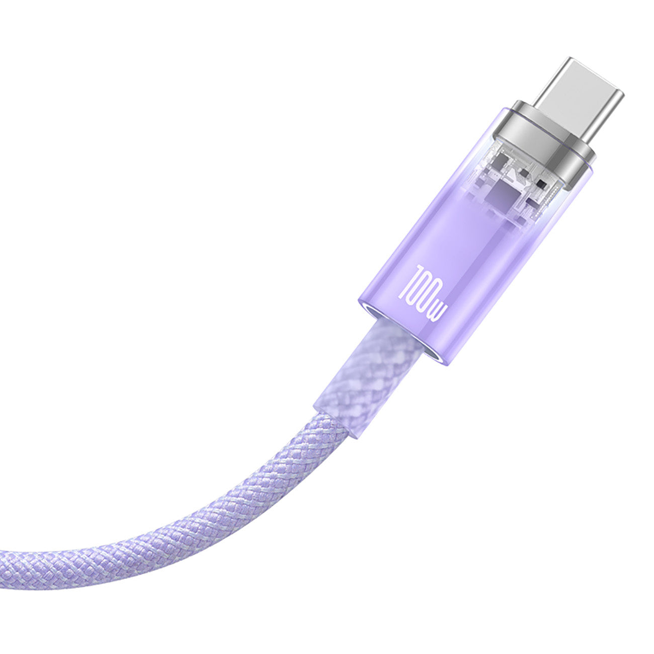 Kabel Baseus Explorer 100W USB-A - USB-C z inteligentnym czujnikiem temperatury 1m