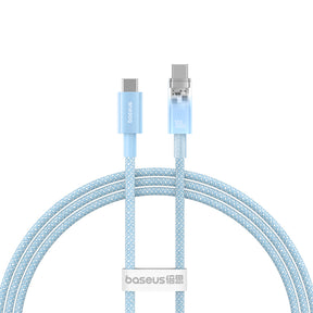 Baseus Explorer Kabel USB-C – USB-C z inteligentnym czujnikiem temperatury 100W 1m
