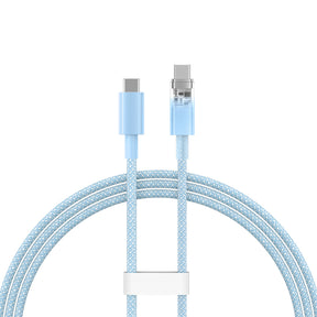 Baseus Explorer Kabel USB-C – USB-C z inteligentnym czujnikiem temperatury 100W 1m