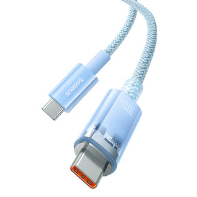 Baseus Explorer Kabel USB-C – USB-C z inteligentnym czujnikiem temperatury 100W 1m