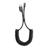 Kabel Baseus Fish Eye sprężynowy USB-A / Lightning 2A 1m