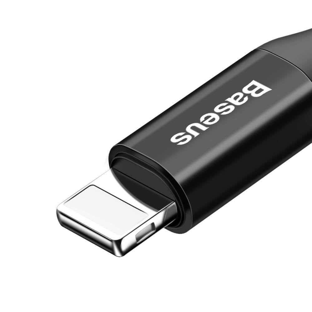 Kabel Baseus Fish Eye sprężynowy USB-A / Lightning 2A 1m
