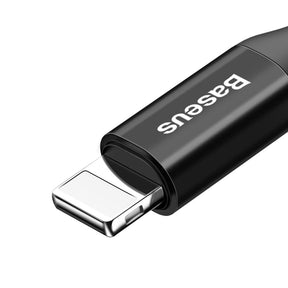 Kabel Baseus Fish Eye sprężynowy USB-A / Lightning 2A 1m