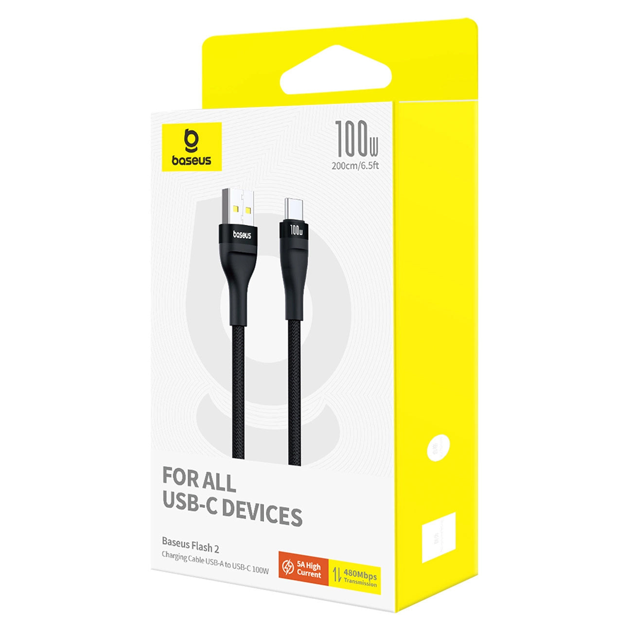 Kabel Baseus Flash 2 USB-A / USB-C 100W 1 m