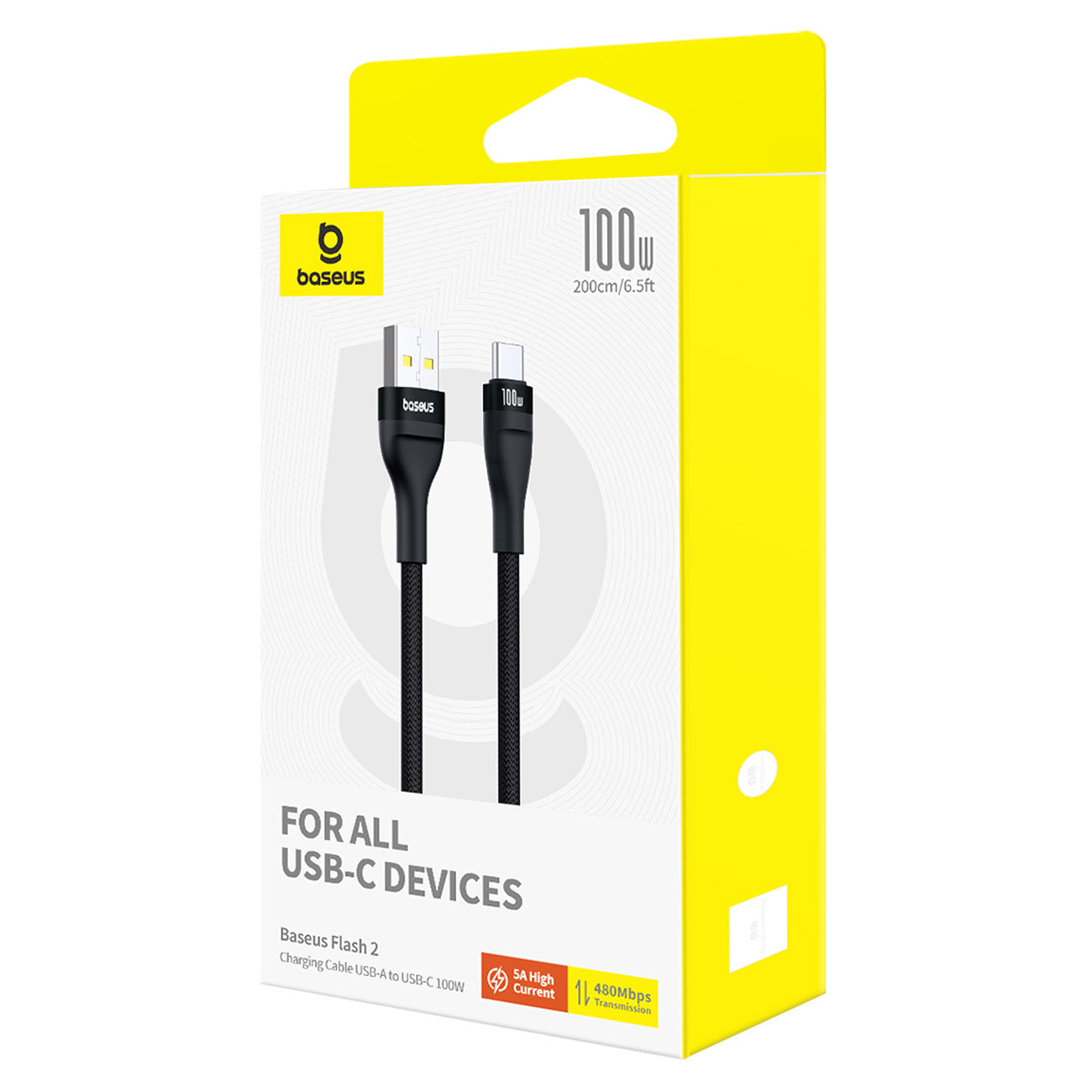 Kabel Baseus Flash 2 USB-A / USB-C 100W 2 m