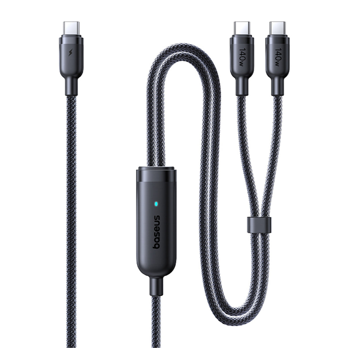 Kabel Baseus Flash 4 140W 2w1 USB-C do USB-C + USB-C 1.5 m