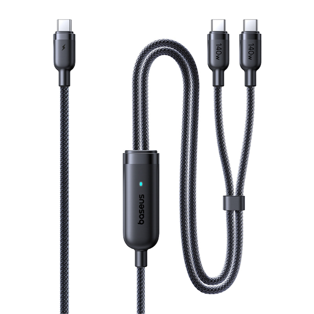 Kabel Baseus Flash 4 140W 2w1 USB-C do USB-C + USB-C 1.5 m