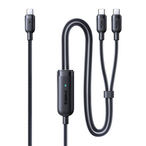 Kabel Baseus Flash 4 140W 2w1 USB-C do USB-C + USB-C 1.5 m