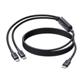 Kabel Baseus Flash 4 140W 2w1 USB-C do USB-C + USB-C 1.5 m