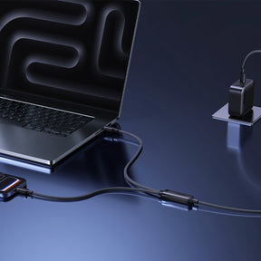 Kabel Baseus Flash 4 140W 2w1 USB-C do USB-C + USB-C 1.5 m