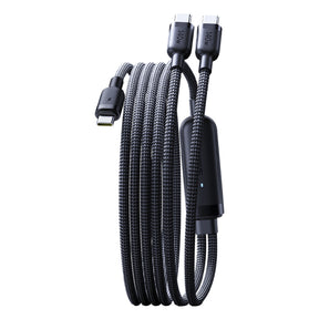 Kabel Baseus Flash 4 140W 2w1 USB-C do USB-C + USB-C 1.5 m
