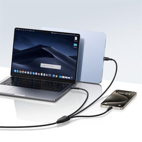 Baseus Flash Series 3 100W Kabel 3w1 USB-C - 3xUSB-C 1,5m