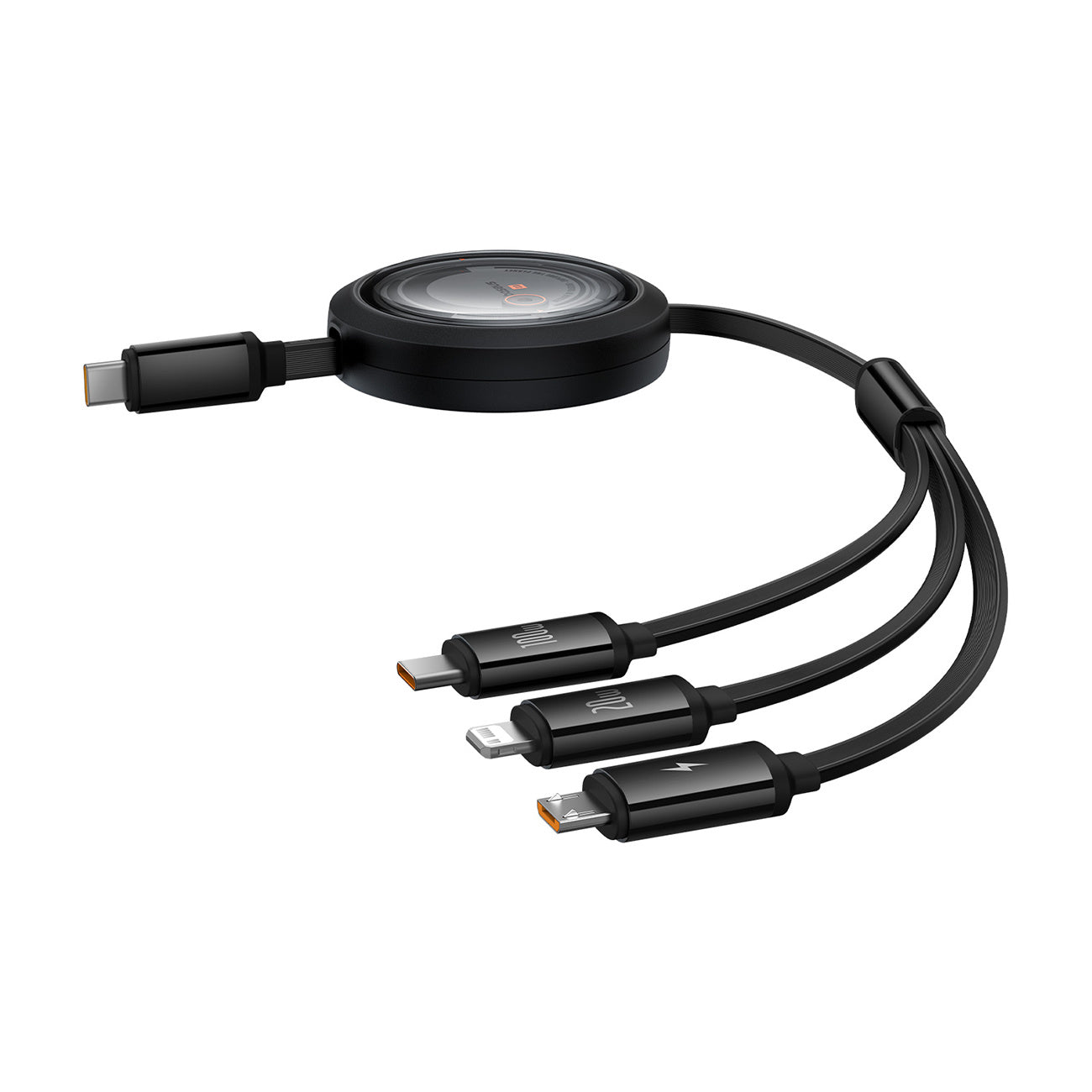 Baseus Free2Draw CB000084 Kabel zwijany USB-C / Lightning / micro USB 100W 1.1m